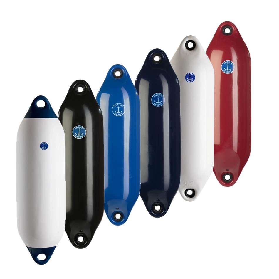 Anchor Marine Standard Fenders - A0451BK - 18 x 65 (7 x 26) - Black