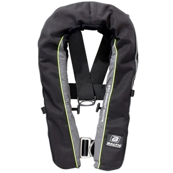 Baltic Winner 165N Lifejacket - Automatic With Harness - Black / Grey ...