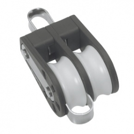 Barton Size 1 Ball Bearing Block Double Fixed eye & becket
