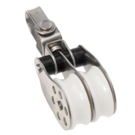 Barton Stainless Block Double Swivel 45mm