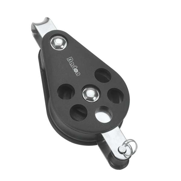 Barton Size 6 Plain 64 mm Block - Single - Fixed Eye & Becket