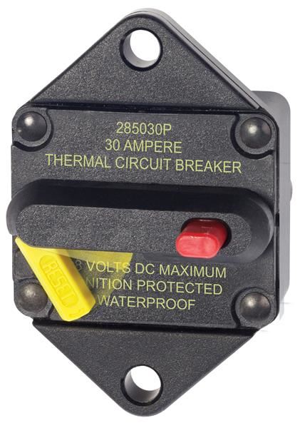 Blue Sea 285  Panel Mount Circuit Breaker 30a