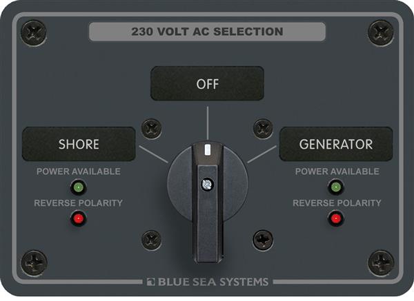 Blue Sea Ac Rotary Switch Panel Off+2 2pol