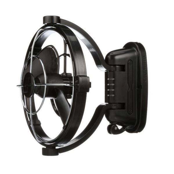 Caframo Sirocco II Gimbal Fan - 360° Airflow - 12V / 24V - Black - Image 2