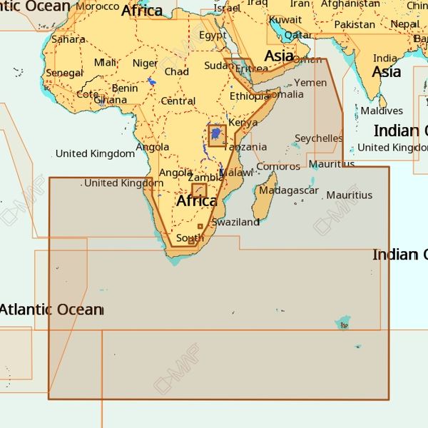 C-Map 4D Wide Area AF-D209 South - East Africa - (10-04-2017)