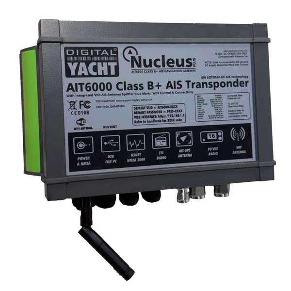 Digital Yacht AIT6000 Class B+ AIS Transponder With SPAIS Satellite Tracking - Image 3