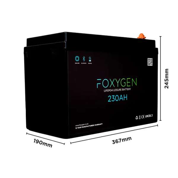 Foxygen 230Ah Lithium Battery with Bluetooth & Heating - Image 2