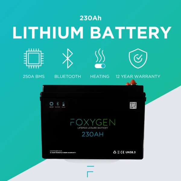Foxygen 230Ah Lithium Battery with Bluetooth & Heating - Image 4