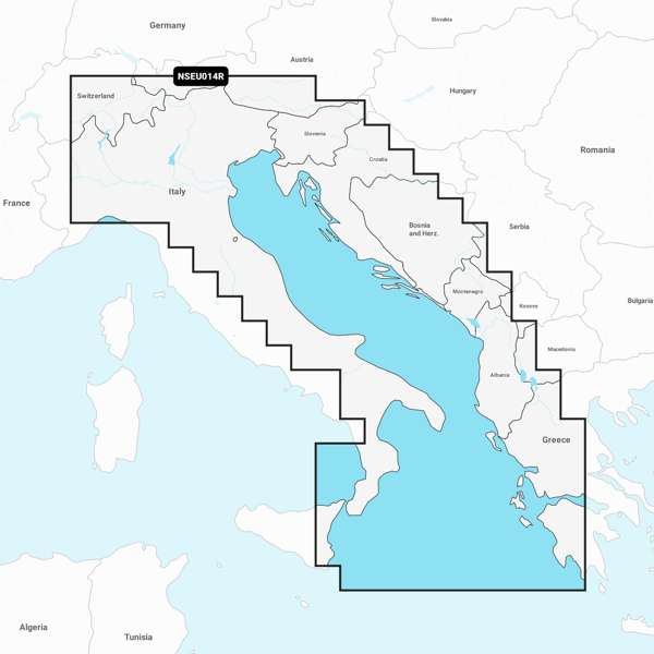 Garmin Navionics+ NSEU014R Italy  Adriatic Sea