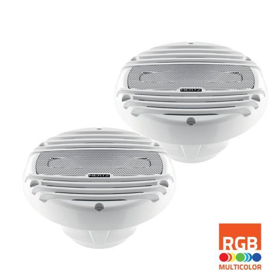 Hertz HMX 6.5-LD - 6.5 Inch Speakers White RGB LED 150W Pair