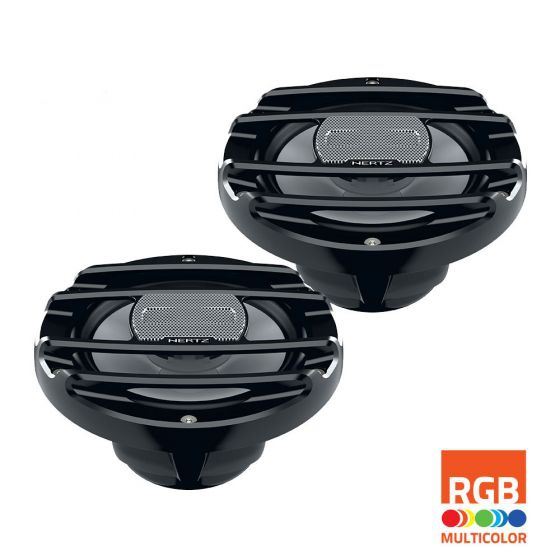 Hertz HMX 6.5 S-LD - 6.5 Inch Speakers Black RGB LED 150W Pair