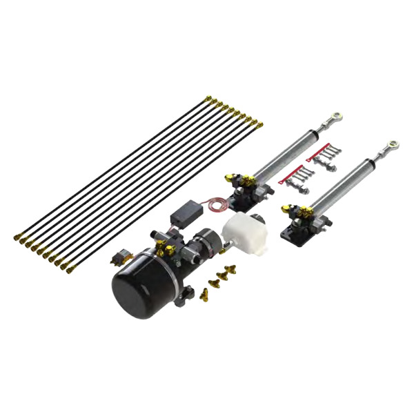 Hy-Pro HS+50-PC45-24 Twin Cylinder Steering System - 300mm Stroke / PC45+24 Pump