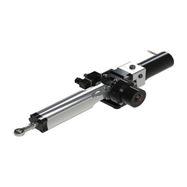 Hy-Pro ML+40-SF-15-12 Linear Hydraulic Actuator c/w Feedback - 200mm - 12V/100W