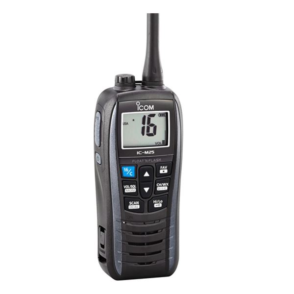 Icom IC-M25 Handheld Marine VHF Radio - Grey Band