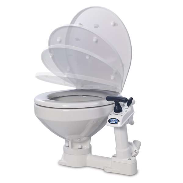 Jabsco Manual Toilet Twist n Lock - Standard Bowl With Soft Close Lid