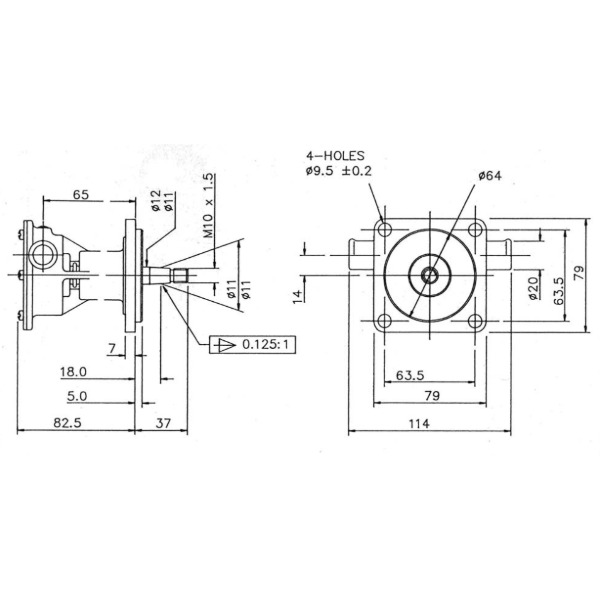 Jabsco 29450-1231 Engine Cooling Pump - Bronze - Size 20 - Flange Mounted - 20mm Hose Ports - Image 2 Jabsco 29450-1231 Engine Cooling Pump - Bronze - Size 20 - Flange Mounted - 20mm Hose Ports - Image 2