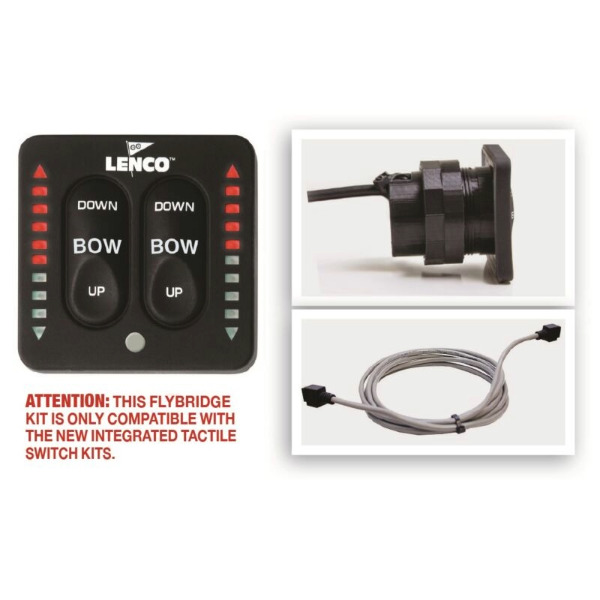 Lenco Flybridge LED Keypad c/w Shielded Harness - 6.1m