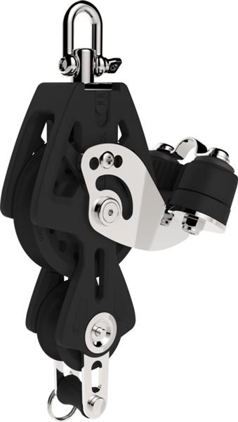 Lewmar 60mm Synchro Block Single With Fiddle. Becket & Cleat