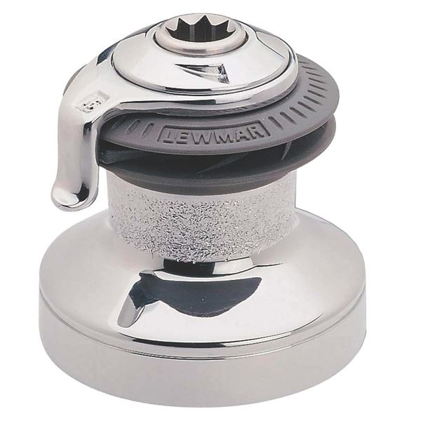 Lewmar Ocean 14ST Winch - 1 Speed - Self-Tailing - Chrome