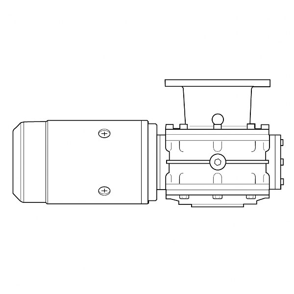 Lewmar V8 Windlass Motor Gearbox - 3-Phase / AC Braked - 400V / 4kW