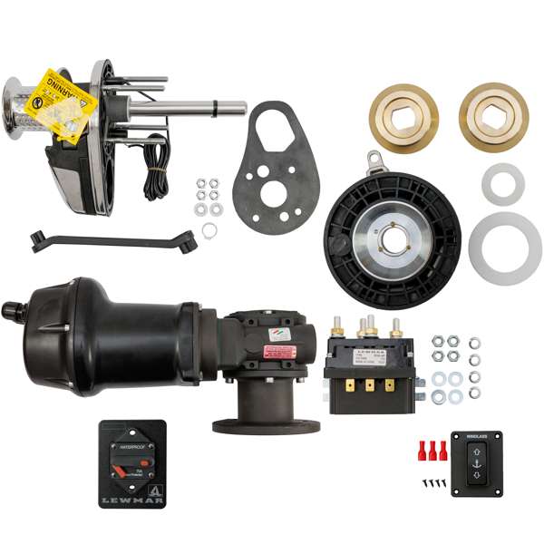 Lewmar VX1 GD Vertical Windlass c/w Drum - 12V / 300W - 8mm DIN / ISO Gypsy - Extended Kit - Image 2