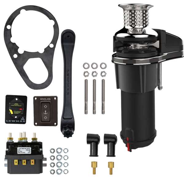 Lewmar VX1L GD Vertical Windlass - 12V / 800W - 8mm DIN766 / ISO4565 Extended Kit - Image 2