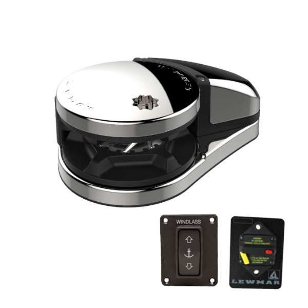Lewmar VX3 GO Vertical Windlass - 12V / 1500W - 10mm ISO Gypsy - Extended Kit