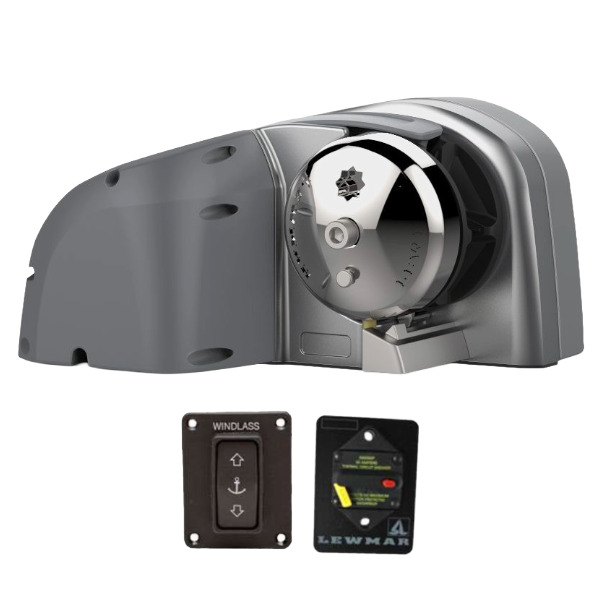Lewmar HX1 GF Horizontal Windlass - 12V / 500W - 6/7mm Gypsy c/w Freefall - Extended Kit