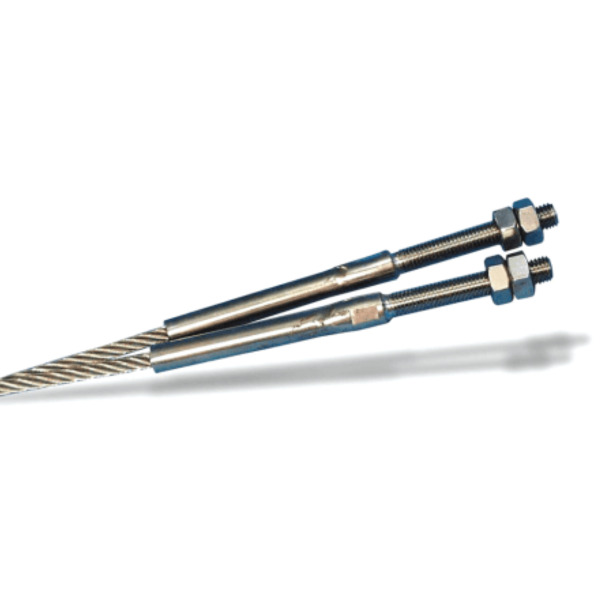Lewmar Steering Cable - 3100lbs / 1406kg - Dia: 0.1in / 5mm - Pre-Swagged - Sold per Metre