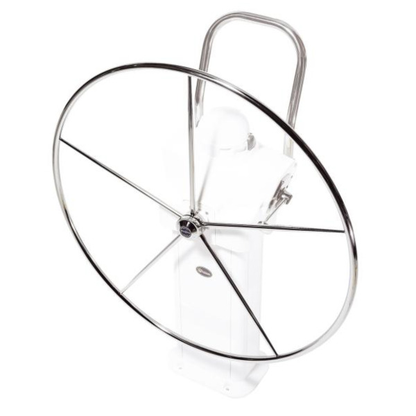 Lewmar Commodore Steering Wheel - 5 Spoke - Flat c/w Hide Cover - 36in / 914mm Lewmar Commodore Steering Wheel - 5 Spoke - Flat c/w Hide Cover - 36in / 914mm