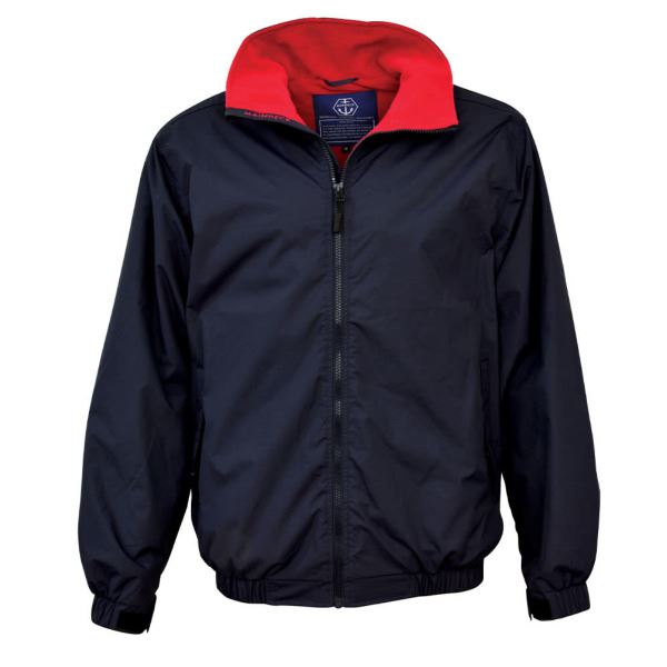 Maindeck Crew Jacket - Size S - Navy / Red Fleece