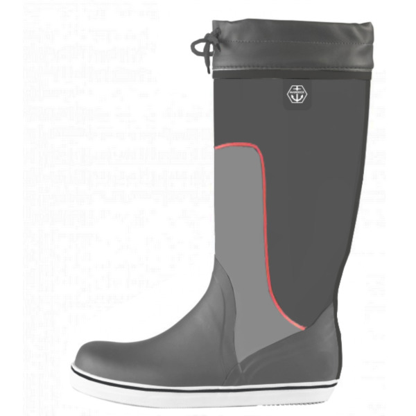 Maindeck Tall Grey Rubber Boots - Size 9 - Image 2