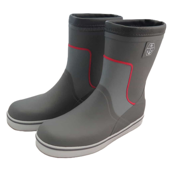 Maindeck Short Grey Rubber Boots - Size 5 Maindeck Short Grey Rubber Boots - Size 5