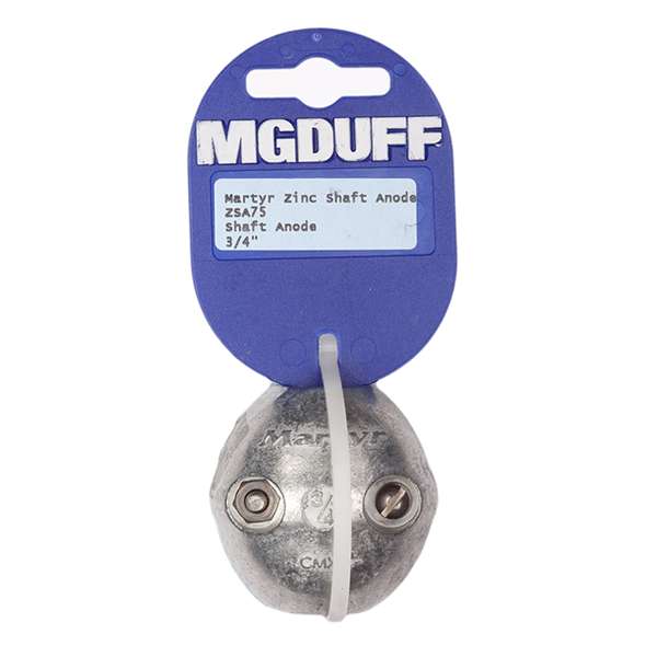 MG Duff ZSA75 3/4' Shaft Anode 19mm Diameter