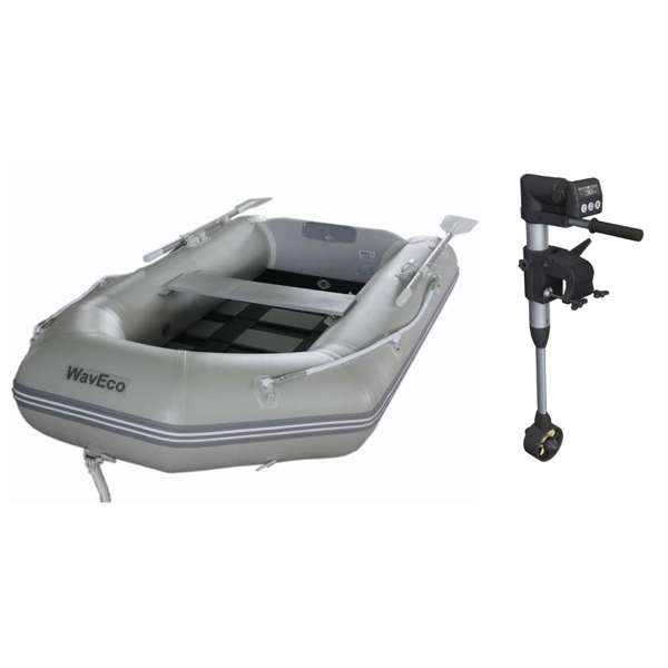 Waveco 2.3m Tender With Slatted Floor + Thrustme Kicker Electric Outboard