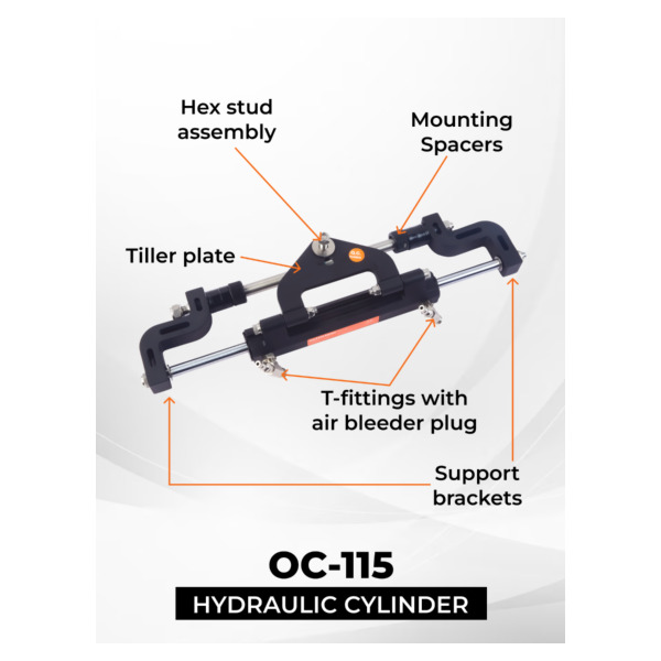 Multiflex OH115U Hydraulic Steering System - Single Engine up to 115HP - Image 2