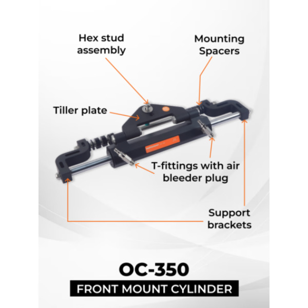 Multiflex SPPS-U33-350 Hydraulic Power Steering System - Single Engine Up-To 350HP - Image 2