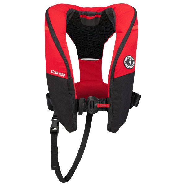 Mustang Atlas 190 DLX Pro Sensor Automatic Life Jacket - Red / Black - Image 2