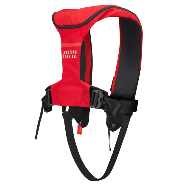 Mustang Atlas 190 DLX Pro Sensor Automatic Life Jacket - Red / Black - Image 3