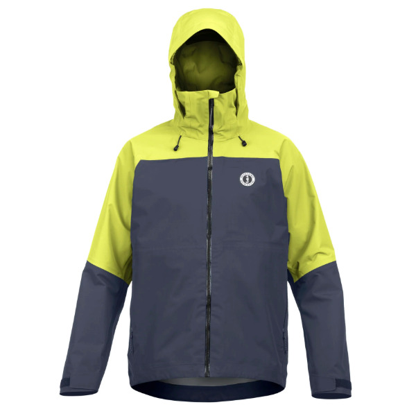 Mustang Mens Taku Essential Jacket - Admiral Grey - Mahi Yellow - Large