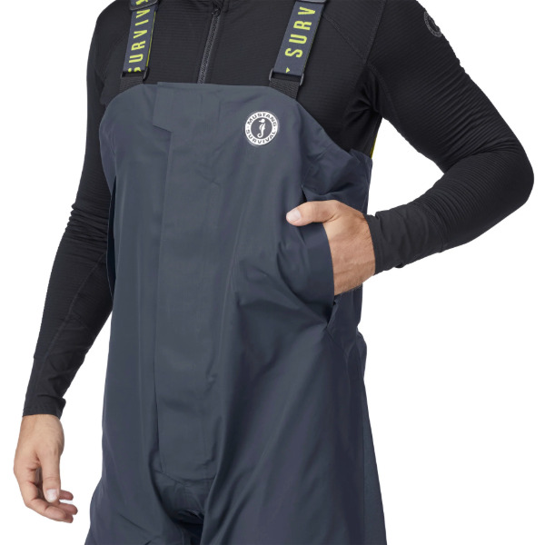 Mustang Mens Taku Waterproof Bib - Admiral Grey - Large - Image 3
