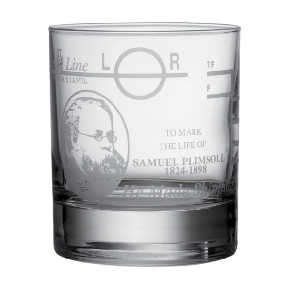 Nauticalia Plimsoll Line Whisky Tumbler - 220ml Nauticalia Plimsoll Line Whisky Tumbler - 220ml