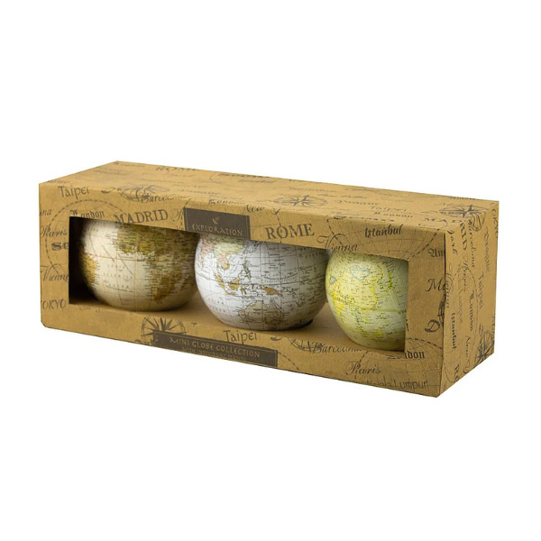 Nauticalia Exploration Globes - Set of 3 Pieces