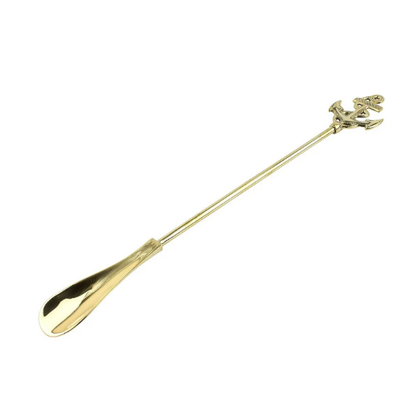 Nauticalia Brass Shoehorn with Anchor - 48cm