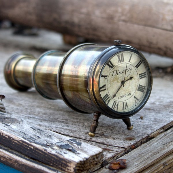 Nauticalia Discovery Telescope Clock- 17cm