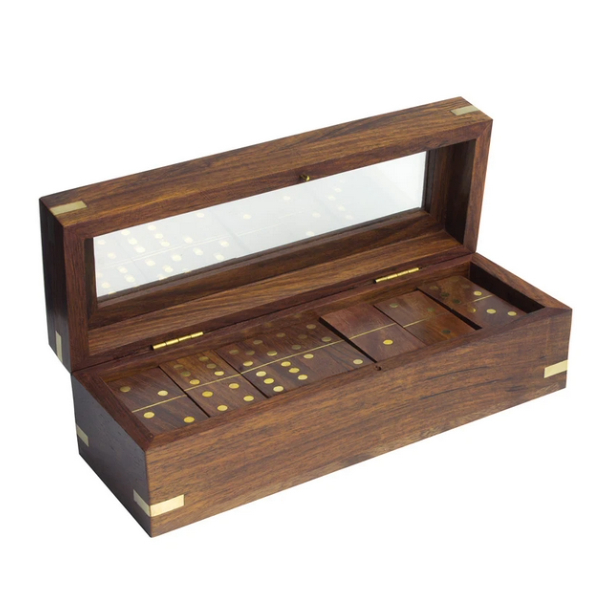 Nauticalia 4202 Naval Style Dominoes Set - Wooden - 20cm