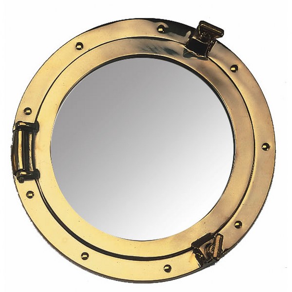 Nauticalia Brass Porthole Mirror- 30cm