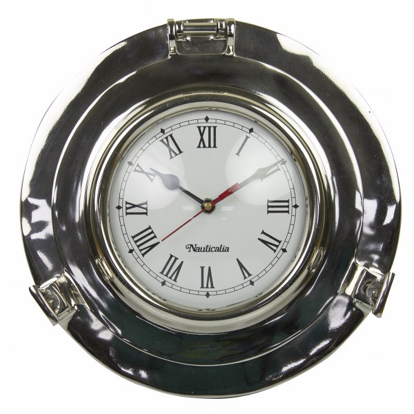 Nauticalia Aluminium Porthole Clock- 28cm