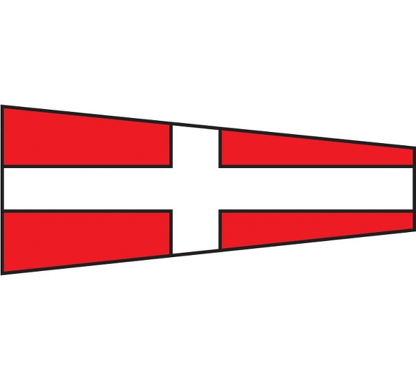 Nauticalia Numeral Code Flag - Four- 30x45cm