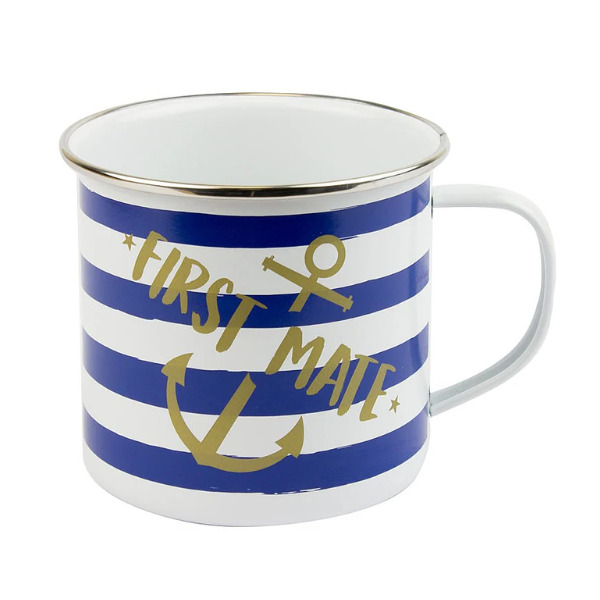 Nauticalia Tin Mug - First Mate - 530ml Nauticalia Tin Mug - First Mate - 530ml